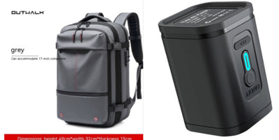 Mochila Ejecutiva Multifunción con Compartimento para Laptop y Compresión de Vacío - Image 19