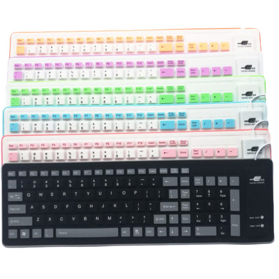 Teclado Silicona Plegable Resistente al Agua y Polvo