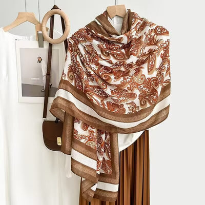 Foulard de Algodón y Lino Ligero - Pareo Sedoso Protección Solar para Playa y Viajes - Image 35