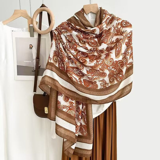 Foulard de Algodón y Lino Ligero - Pareo Sedoso Protección Solar para Playa y Viajes - Image 35