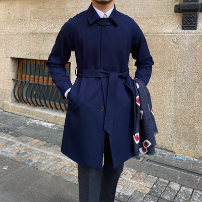 Abrigo Trench de Lana Sencillo Elegancia Atemporal - Image 10