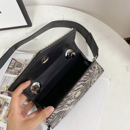 Bolso de Noche Leopardo con Diamantes - Diseñador de Lujo para Mujer - Image 2