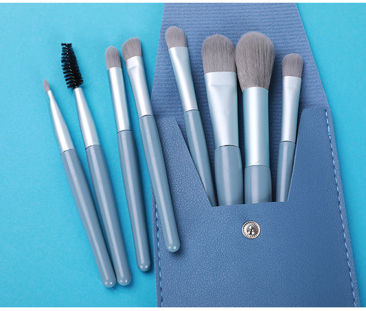 Set de Brochas de Maquillaje Portátil con Cerdas Suaves