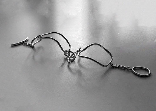 Pulsera de Plata 925 Trenzada con Nudo Suelto - Image 2