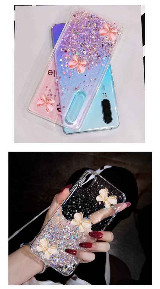 Funda para Teléfono con Mariposa Brillo Epoxi Suave - Image 17
