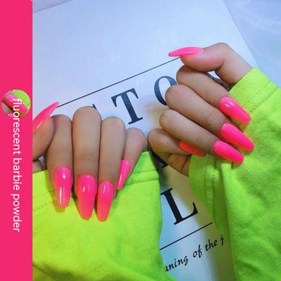 Manicura Fluorescente Estilo Europeo Americano para Discoteca - Image 22