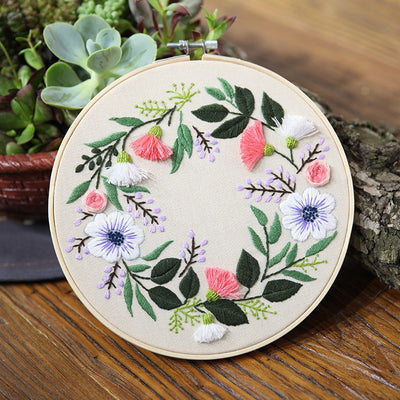 Kit de Costura para Cuadro Tridimensional con Flores Artesanales - Image 23