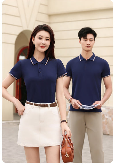 Polo de Trabajo Solona con Efecto Frío y Combinación de Colores - Image 16