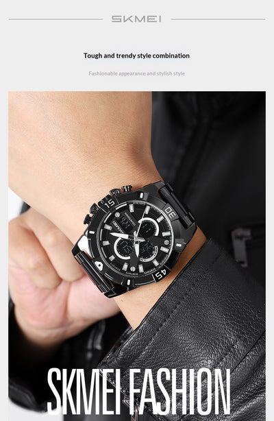 Reloj Cronógrafo Deportivo Electrónico para Hombre con Correa de Acero - Image 16