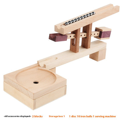 Bloques de Madera Maciza para Pista de Carreras - Juguete Educativo de Construcción Infantil - Image 7
