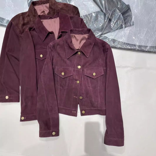 Chaqueta de Cuero Retro Corta - Image 3