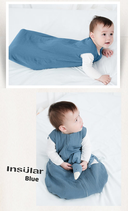 Saco de Dormir Bebé Doble Gasa sin Mangas - Manta Antipatadas Transpirable - Image 11
