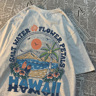 Playera Hawaiana Salt Water Petals Unisex - Comodidad Casual - Image 8
