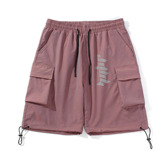 Pantalones Cortos de Trabajo Hombre con Estampado Colorido Ajuste Relajado - Image 2