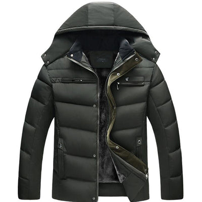 Chaqueta de Plumas con Capucha para Hombre, Corte Slim - Image 8