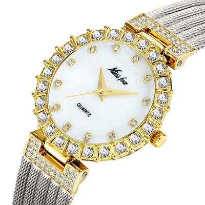 Reloj de Pulsera Mujer Resistente al Agua con Banda de Cobre - Image 5