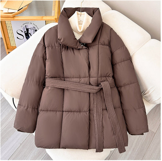 Chaqueta de Algodón con Cordones y Control de Cintura para Mujer - Image 7
