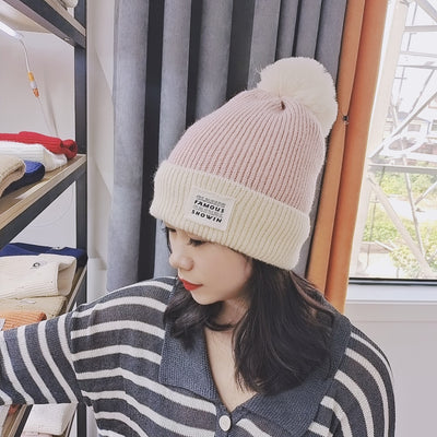 Gorro de Lana Coreano Retorcido Trend Otoño e Invierno - Image 4