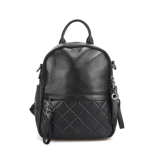 Mochila de Cuero Compacta Multiusos con Compartimento Perfumado - Image 2