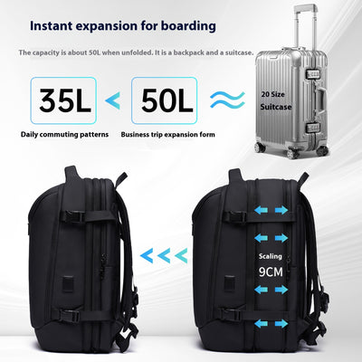 Mochila Multifuncional con Compresión al Vacío para Hombre - Image 4
