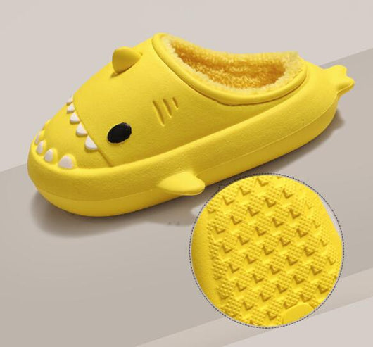Pantuflas de Pareja Tiburón Cartoon - Suela Suave EVA y Algodón - Image 9