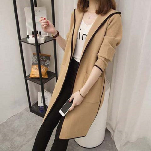 Abrigo Cardigan Trench de Largo Medio para Mujer - Image 7