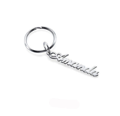 Llavero Personalizado de Acero Inoxidable con Letras