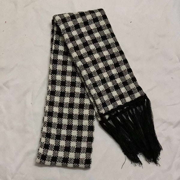 Bufanda Tejida Jacquard Gruesa Calavera - Abrigo Casual