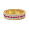 Sterling Plateado Ring For Women Light Luxury Gang Drill Rose Rojo Inlaid Zircon High-grade Closed Dorado No 6