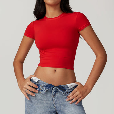 Top Deportivo Ajustado de Manga Corta para Yoga, Pilates y Running - Image 5