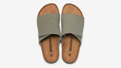 Pantuflas de Corcho y Cuero para Hombre - Sandalias Retro Cómodas - Image 19