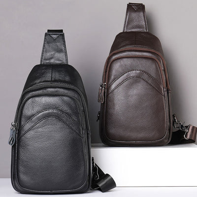 Bolso Bandolera de Cuero para Hombre - Diseño Deportivo y Casual - Image 9