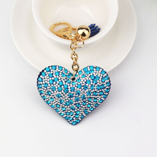 Llavero de Corazón Diamante en Tonos Melocotón - Image 8