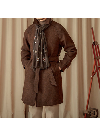 Abrigo Largo de Lana Británica 50% - Estilo Casual Invierno - Image 14