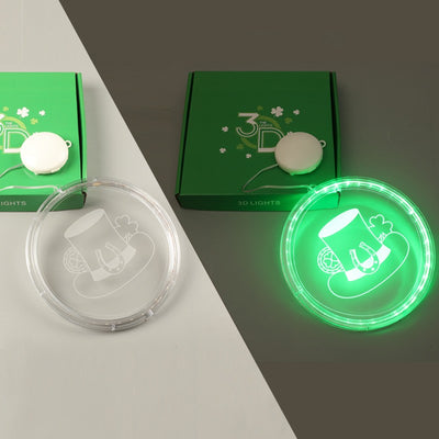 Lámpara LED 3D Decorativa Trébol Verde - Luz Multicolor para Fiestas - Image 8