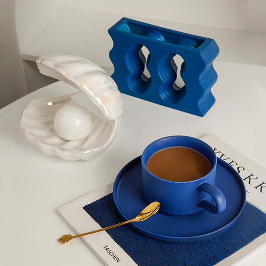 Taza de Café de Cerámica con Tapa y Cuchara - Image 6