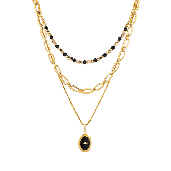 Cadena de Oro 18k con Dije Estrella - Collar Elegante para Clavícula