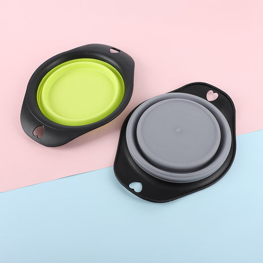 Comedero Plegable de Silicona para Mascotas - Portátil y Resistente