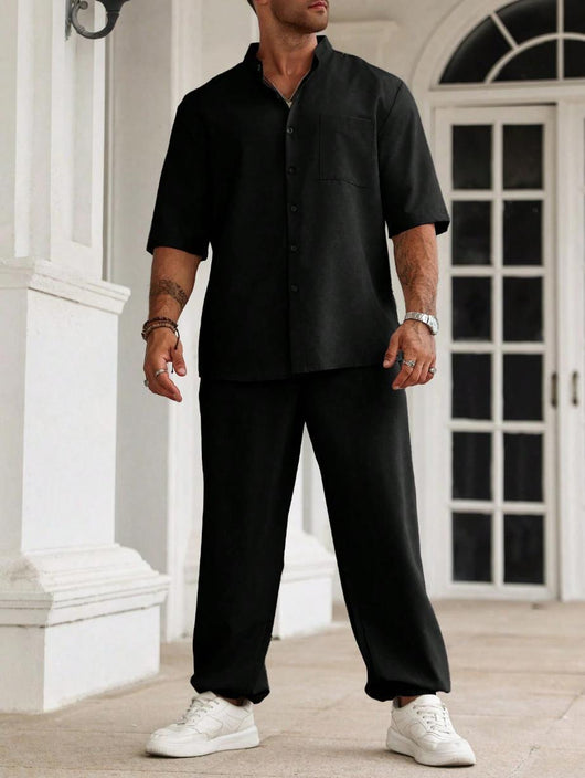 Pantalones Cortos Casuales de Algodón y Lino para Hombre - Image 16