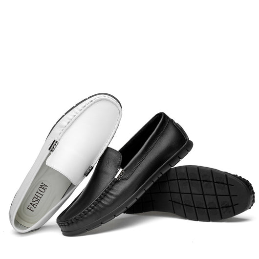 Zapatos de Cuero Blanco Piso Plano - Comodidad Premium en Cuero Genuino - Image 3