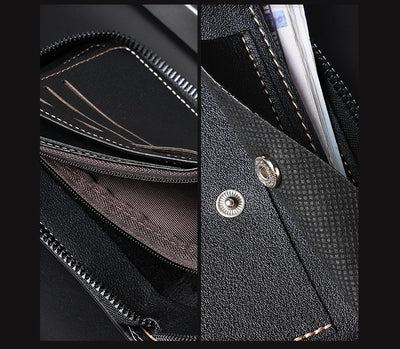 Billetera Vintage Bifold para Hombre - Estilo Europeo y Americano - Image 13