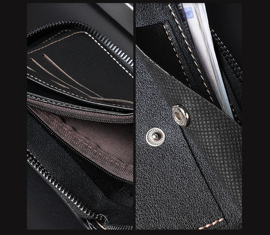 Billetera Vintage Bifold para Hombre - Estilo Europeo y Americano - Image 13