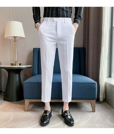 Pantalones de Vestir Casual Rectos para Hombre - Image 32