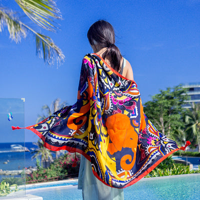 Bufanda Étnica Larga Estilo Coreano para Verano y Otoño - Image 12