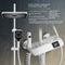 Piano Button Shower, Elegant White