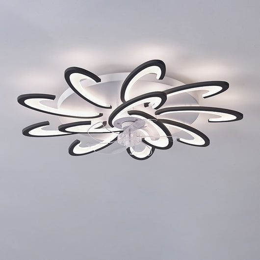 Lámpara de Techo Silenciosa con Ventilador para Dormitorio y Sala - Image 35