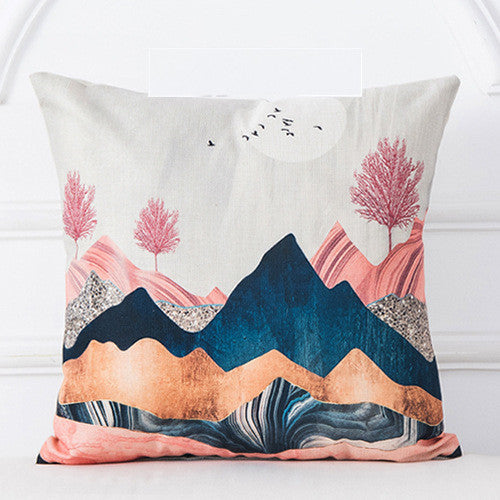 Funda de Cojín Cuadro Óleo Montaña Amanecer - Image 14