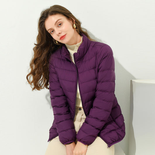 Chaqueta Acolchada Coreana de Cuello Alto para Mujer - Otoño e Invierno - Image 21