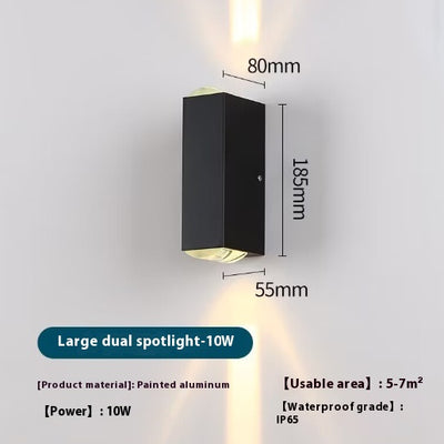 Lámpara de Pared Exterior Doble Artística - Luz Impermeable para Fachadas y Escaleras - Image 6