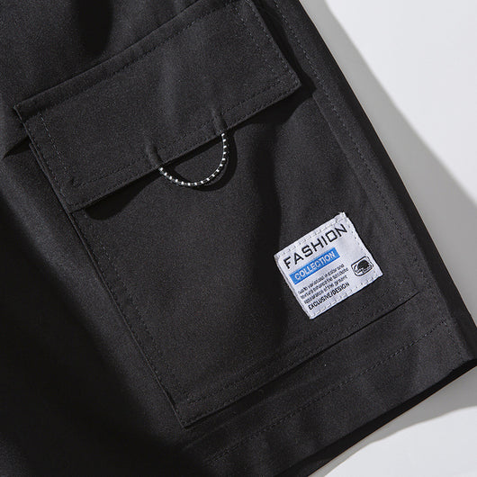 Pantalones Cortos Cargo Hombre Five-Point Tendencia Casual Urbana - Image 3